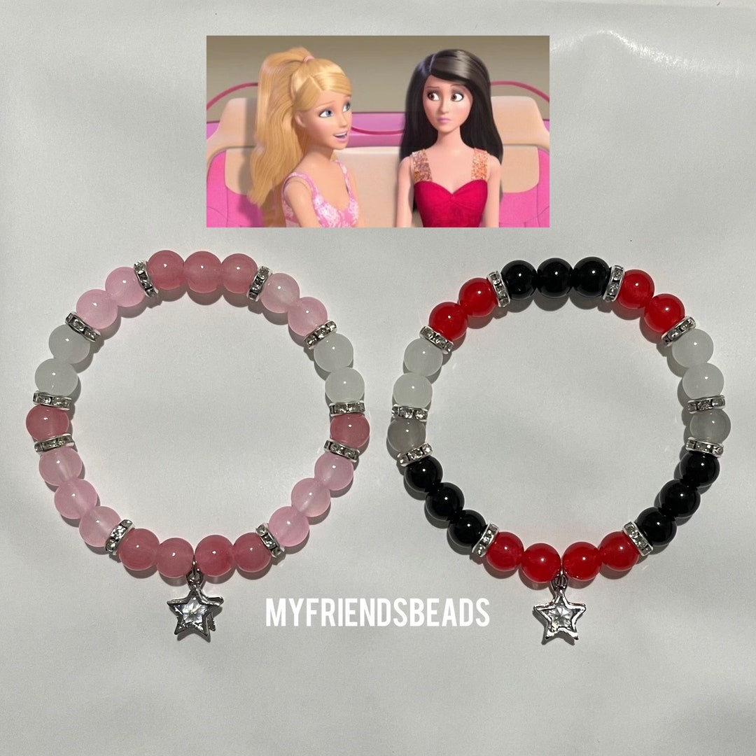 Barbie x Raquelle Bracelets | Barbie, Raquelle, Matching Bracelet, Beaded Bracelet, Gifts, Couple |