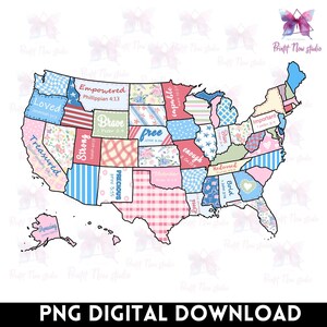 Grand millénaire floral USA Png, Retro America Png, 4 juillet PNG, floral png dessinés à la main, Memorial Day png, USA Sublimation Design