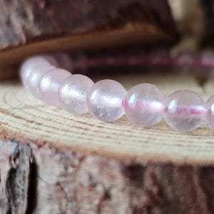 Strawberry quartz bracelet 6mm lithotherapy natural stone