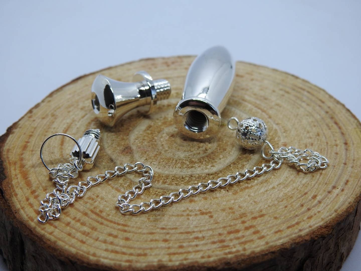 Karnac Témoin Pendule en Metal Argenté Radiesthésie, Ésotérisme