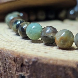 6mm Chinese serpentine bracelet, lithotherapy, natural stone