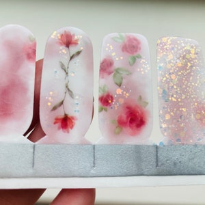Rose Fantasy  | Nail Wraps, Long-Lasting Art Stickers, Elegant DIY Manicure