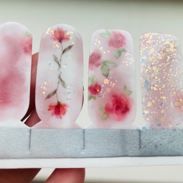 Rose Fantasy | Nail Wraps | Nail Wrap | Nail Strips | Nail Polish Strips | Nail Stickers  | Nail Art