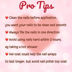 Eau de rose | Protège-ongles, stickers artistiques durables, manucure DIY élégante image 4