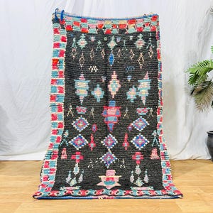 Tapete Boucherouite Vintage: Tapete Berbere Multicolorido Feito à Mão (11,5 x 19,9 m)