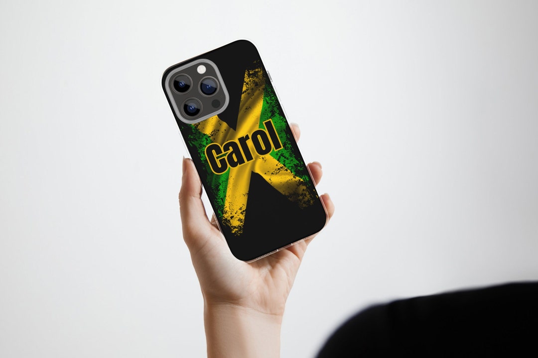 Personalised Jamaican Phone Case, Custom Jamaica Flag Gifts, Novelty