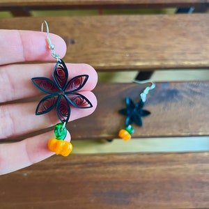 Cute & Spooky Pumpkin Earrings // Lightweight // Handmade