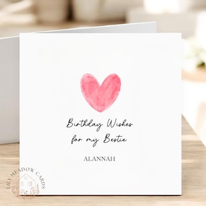 Bestie Birthday card For Her | Ladies birthday card | Friend Happy birthday | Girls birthday card | Milestone Birthday  | Friend Birthday