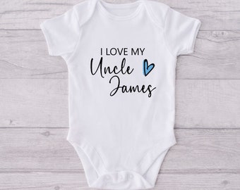 Ich liebe meine Tante Onkel Baby Weste Body New Tante Cute Baby wachsen Schwangerschaft Ankündigung Geschenk Muttertagsgeschenk Schlafanzug