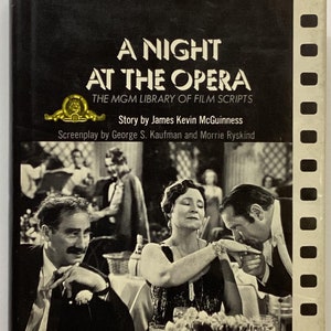 A Night at the Opera - MGM Library of Film Scripts (1975 1st edition Hardcover w/ Dust Jacket - VG+)