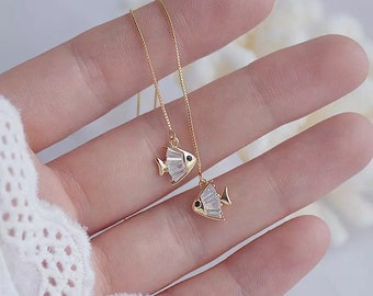 S925 Sterling Silver Pout Fish Simple Necklace Creative Pendant Personalized Accessories Wild Pendant Gifts Couples Hipsters Must S925 Sterling Silver Pout Fish Simple Necklace Creative Pendant Personalized Accessories Wild Pendant Gifts Couples Hipsters Must