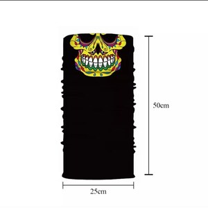 Cycling Bandana, Hiking Neck Gaiter, Warmer Snood, Skull Tube Face Mask zdjęcie 3