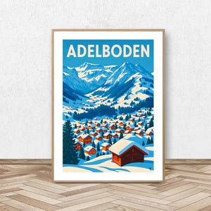 Plakat Adelboden - Oberland // Plakat Szwajcaria