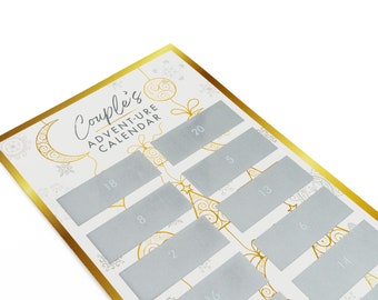 The Couple's Advent-ure Scratch Calendar