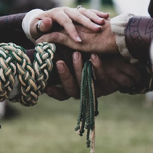 Handfasting Cord - Twelve Strand Braid - Customise your colours - Traditional Wedding Rope - Sustainable cotton cord used