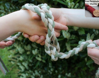 Handfasting Schnur - Drei Strang Geflecht - Passen Sie Ihre Farben an - Traditionelles Hochzeit Seil - Nachhaltige Baumwollschnur verwendet