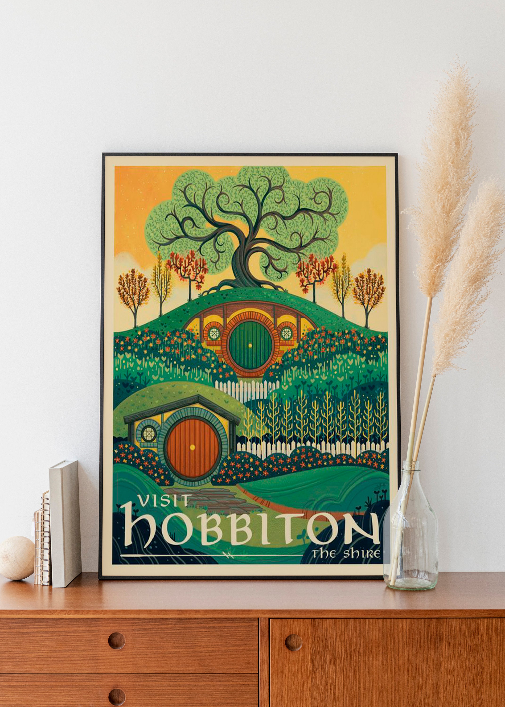 50% by Art Rings OFF Hobbiton Printerval Graber sold SKU Lord | of | Gillian the Poster 42175960