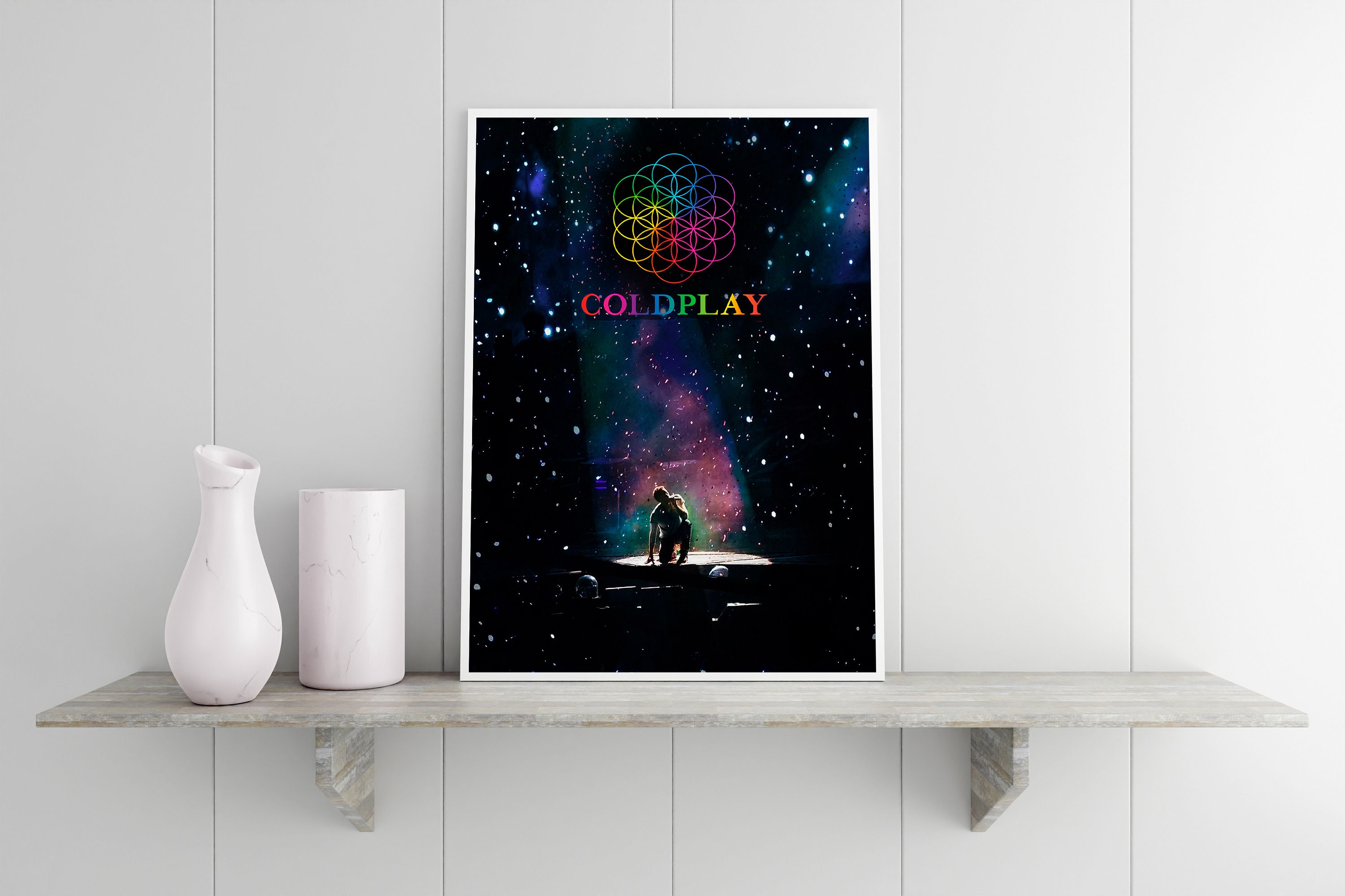 Discover Póster Coldplay 2023 Tour Mundial Música de Las Esferas