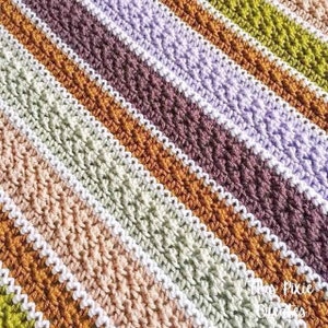 CROCHET BLANKET PATTERN - Bellame Baby Blanket Pattern | Baby Shower Gift | Customizable Size | Gender Neutral Faux Cable Blanket | Pdf