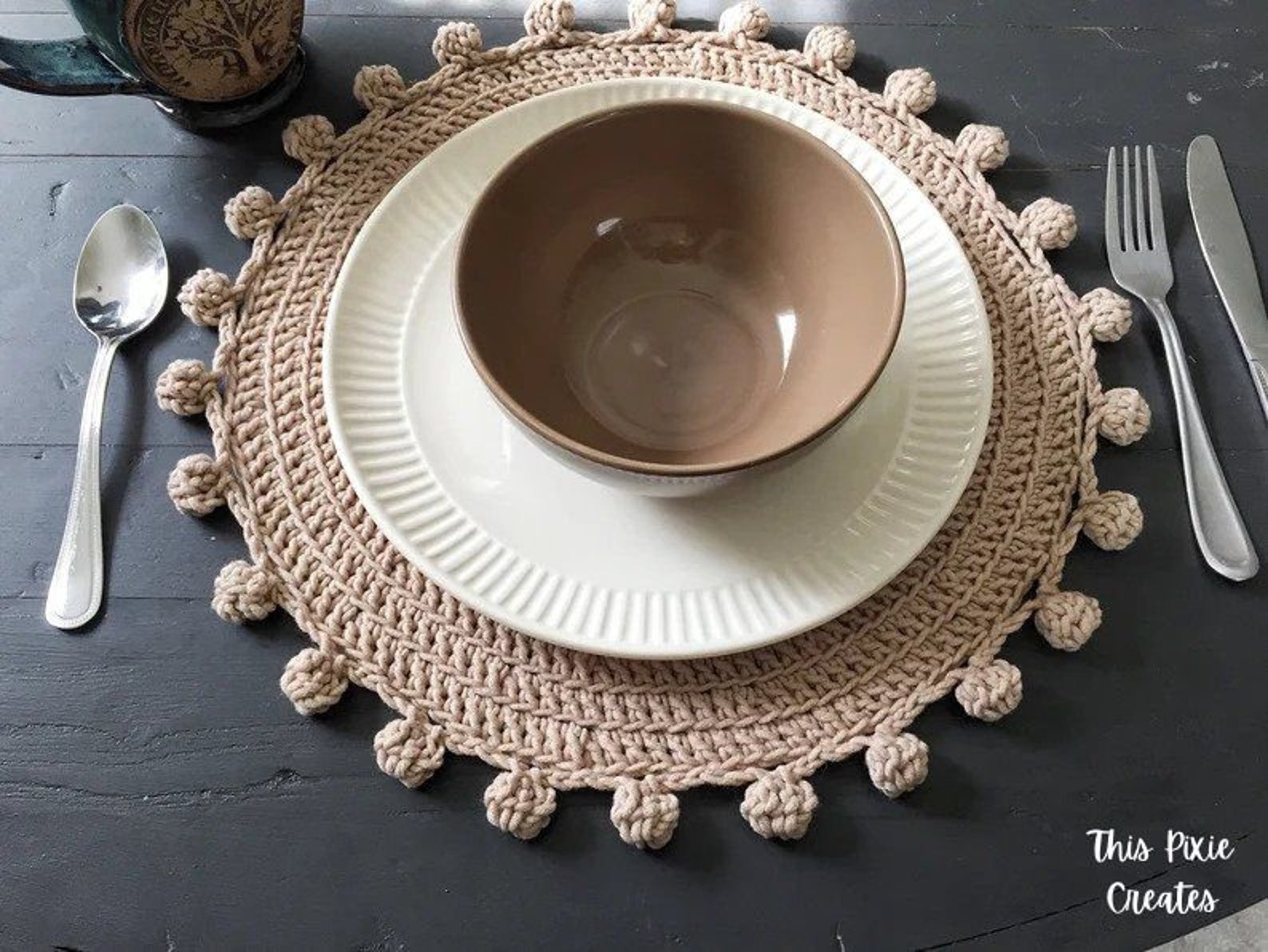 CROCHET PLACEMAT PATTERN Nova Placemat and Coaster Pattern Etsy