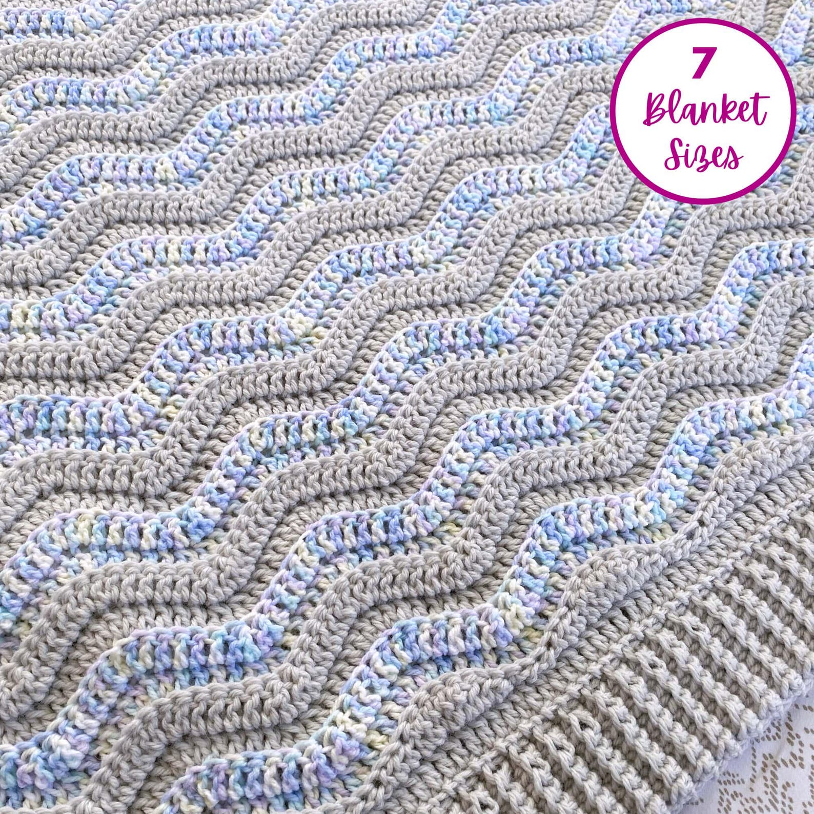 18+ Crochet Wave Blanket CROCHET BLANKET PATTERN - Making Waves Blanket | Crochet Striped Wavy