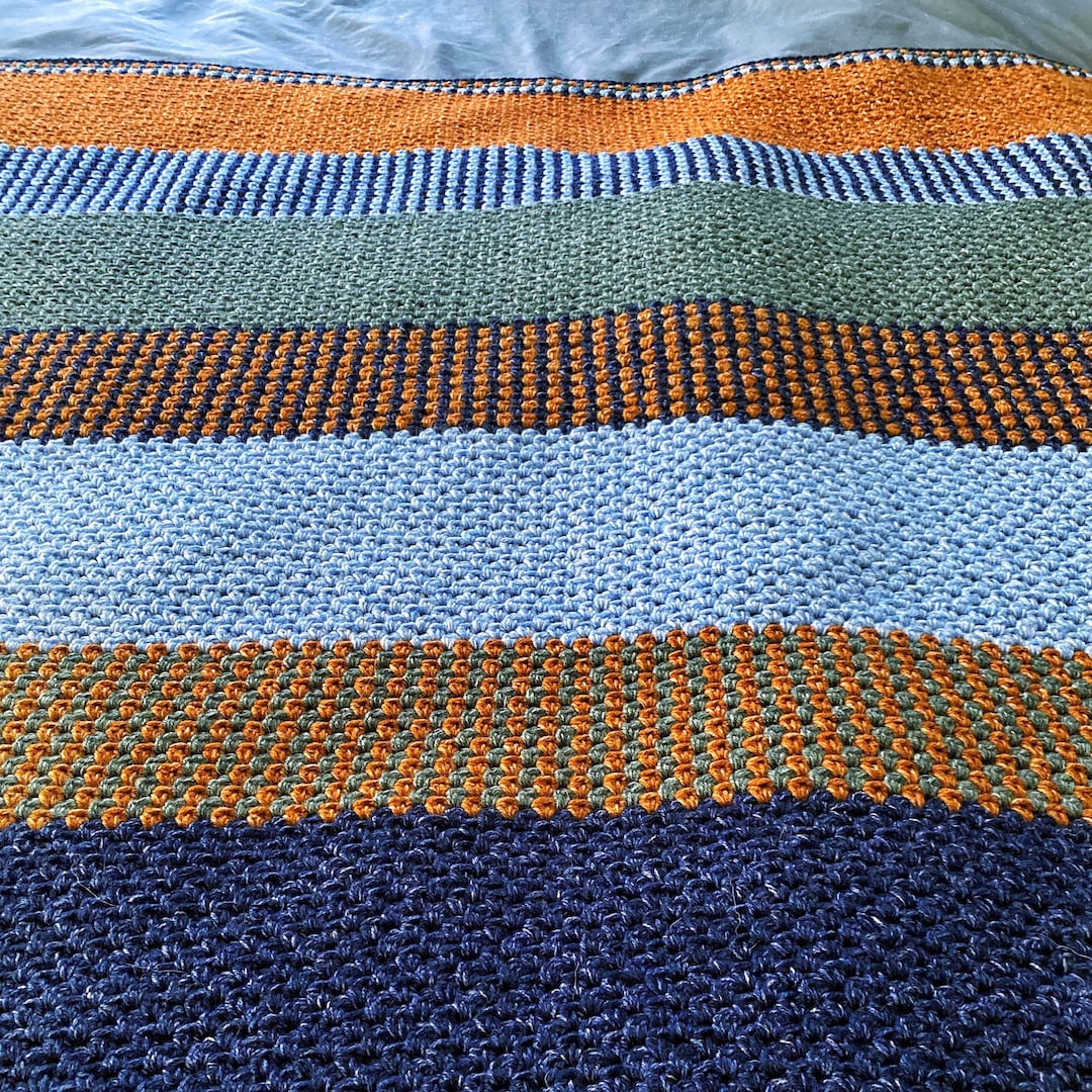 CROCHET BLANKET PATTERN - Fall in Love Blanket | 6 Blanket Sizes (baby ...