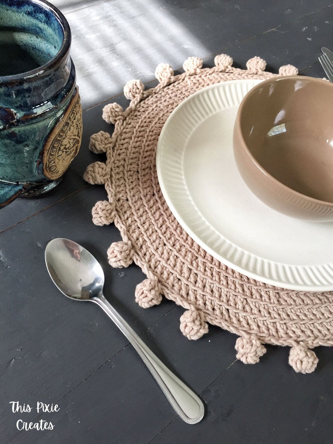 CROCHET PLACEMAT PATTERN Nova Placemat and Coaster Pattern Etsy