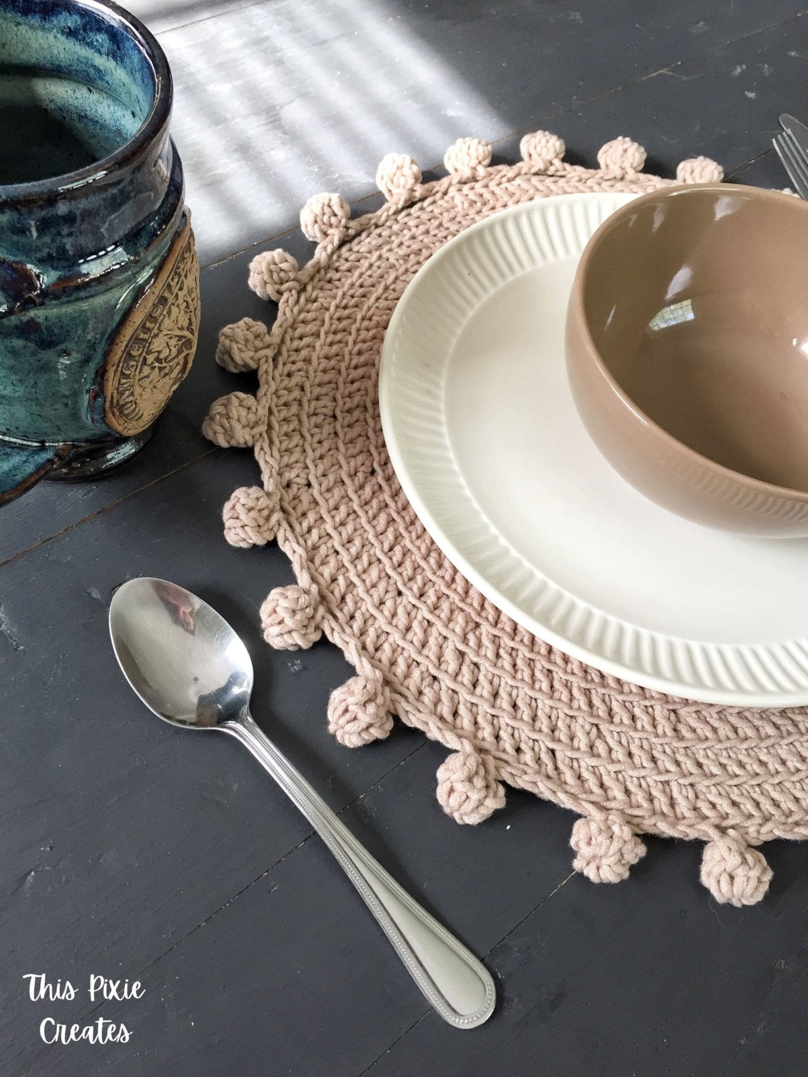 CROCHET PLACEMAT PATTERN Nova Placemat and Coaster Pattern Etsy