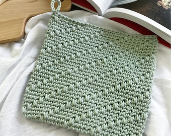 CROCHET POTHOLDER PATTERN - Serendipity Potholder | Diagonal Spike Stitch | Pdf | Double Thick | Video Tutorial | Advanced Beginner