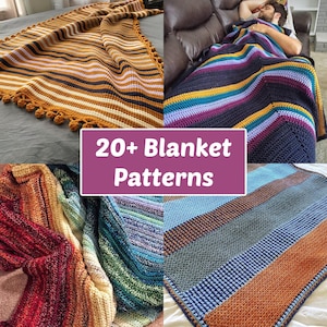 CROCHET PATTERN BUNDLE - Lifetime Access to 20+ Crochet Blanket Patterns - Current and Future Patterns | Pdf