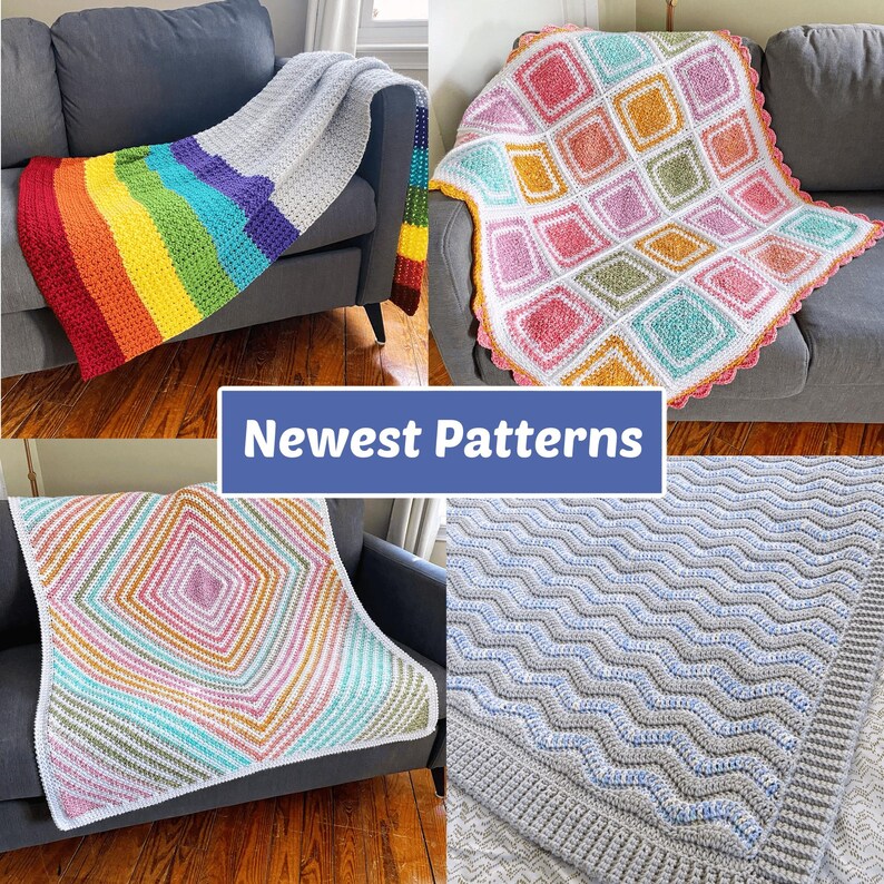 CROCHET PATTERN BUNDLE - 20+ Crochet Blanket Patterns | Current and ...