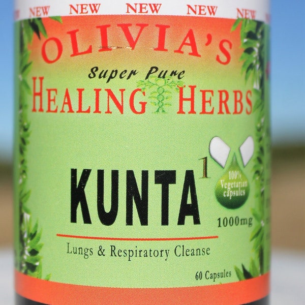 KUNTA Lungs and Respiratory Cleanse (60ct), Natural and Organic Herbal Supplements