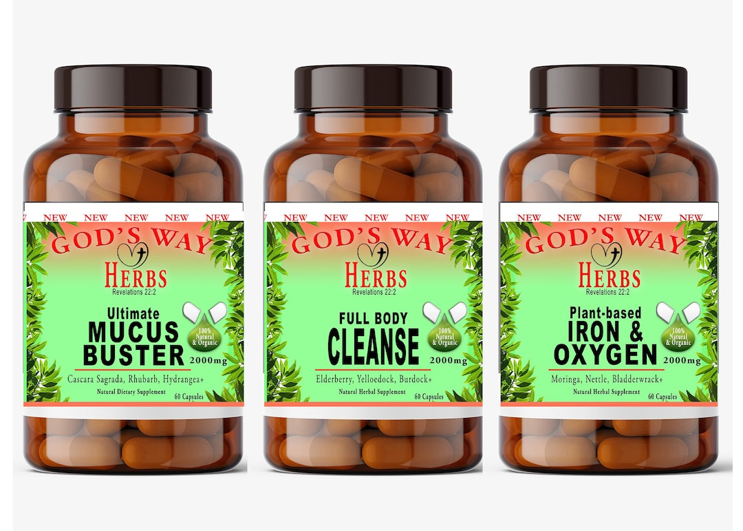 Water Fast Package Mucus Buster, Full Body Cleanse, Plantbased Iron