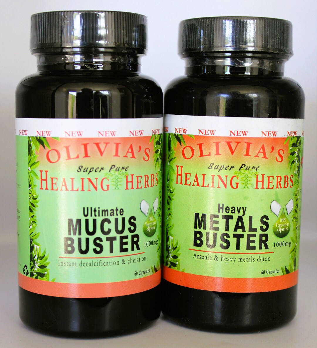 Chemical Cleanse Duo Package Mucus Buster 60ct & Heavy Metals Buster