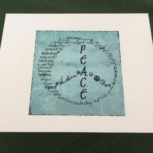 Peace Karte - Peace Zeichen