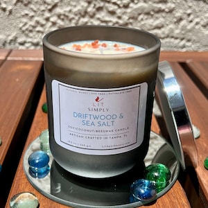 Driftwood Sea Salt Candle- LIT Simply Luxury Candle