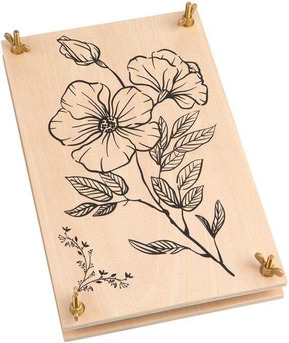 Wooden Flower Press Kit for Adults the Large Flower Etsy