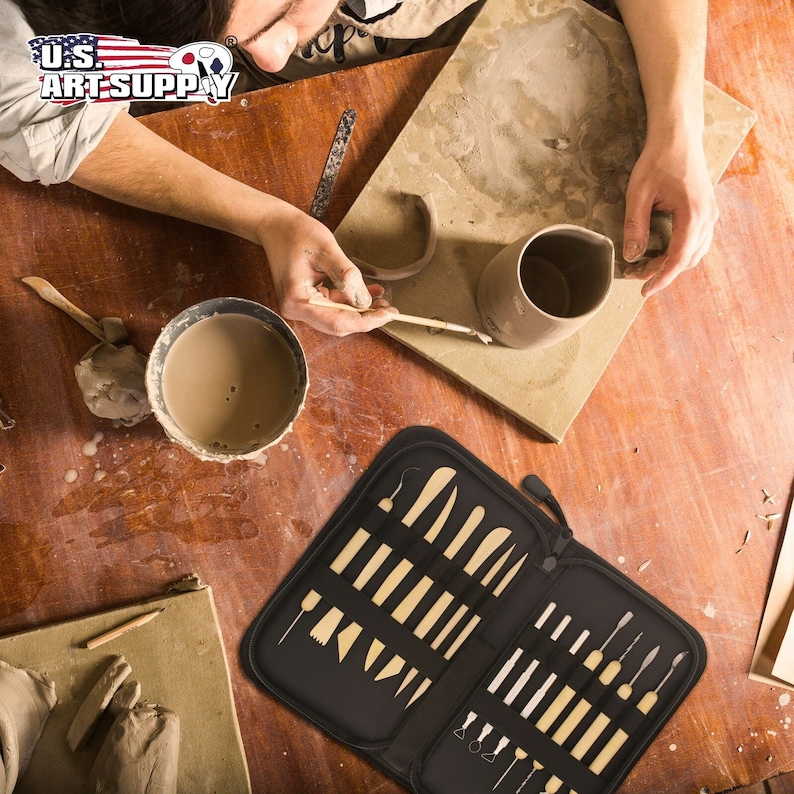 US Art Supply® Pottery Clay and Ceramics 14 Piece Tool Set Etsy