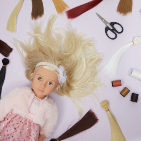 Synthetic Doll Hair Etsy