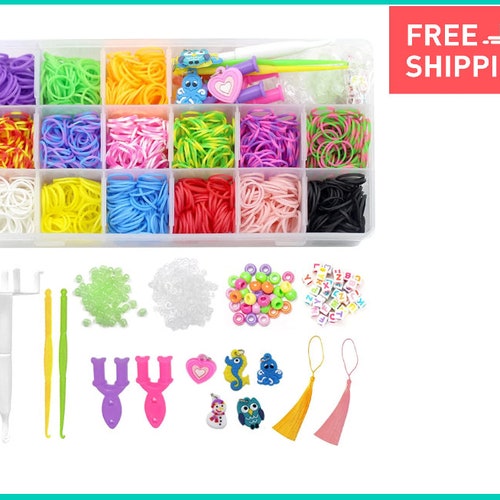 5000 Rubber Bands 50 Colors refill for DIY Loom Bracelet Kit - Etsy