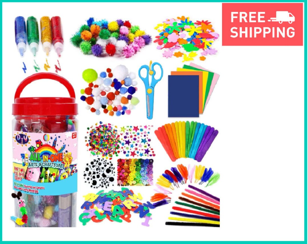 Arts and Crafts Supplies for Kids Craft Art Supply Kit for Etsy