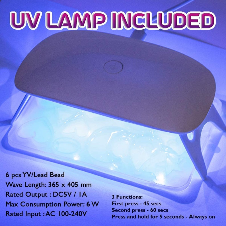 Epoxy UV Light Resin Kit Silicone Molds UV Clear Casting Etsy