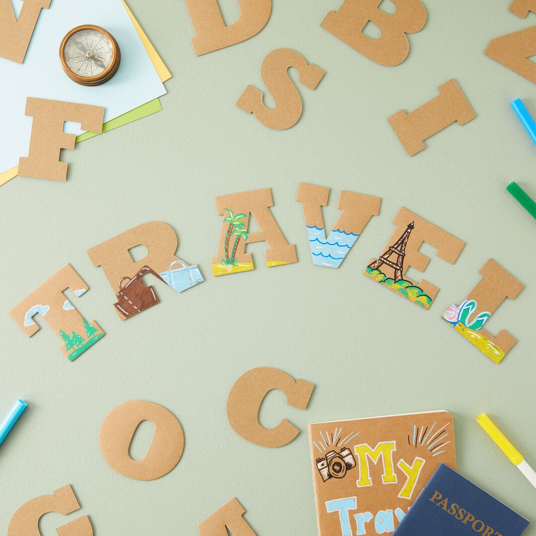 104 Piece Cardboard Alphabet Letters for Home Décor DIY Etsy
