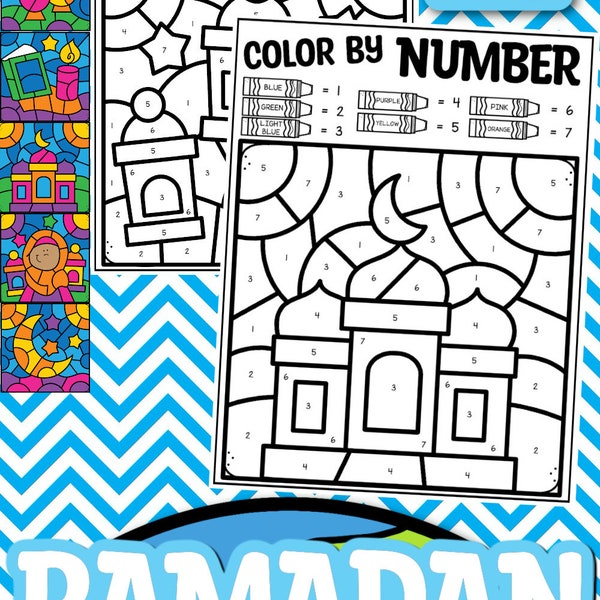 Ramadan activities, Ramadan Coloring Pages, Ramadan Printable for kids, Holiday Worksheets