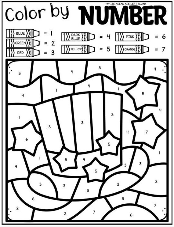 memorial day holiday worksheets printables for kids color by etsy