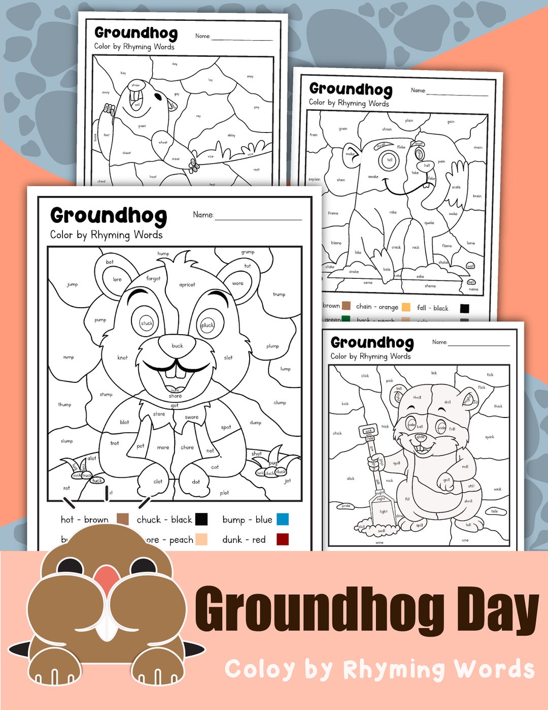 Groundhog Day Activities Groundhog Day Coloring Pages