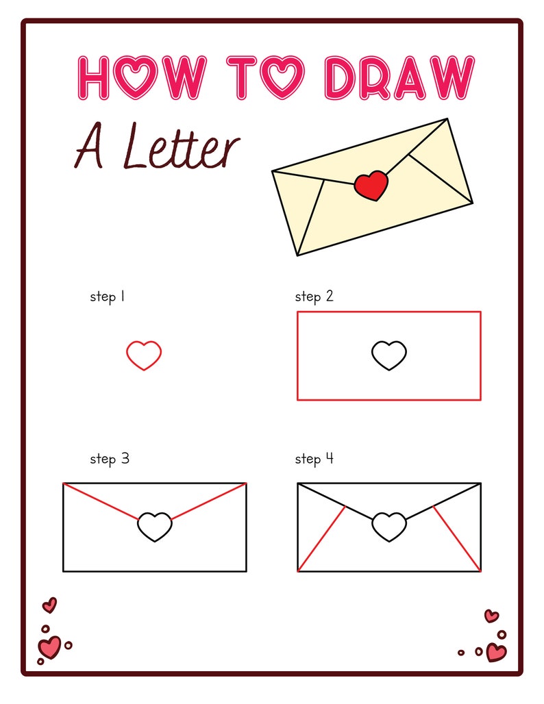 Valentines Day Holiday Worksheets Directed Drawing How To Draw Activity Sheet image 3