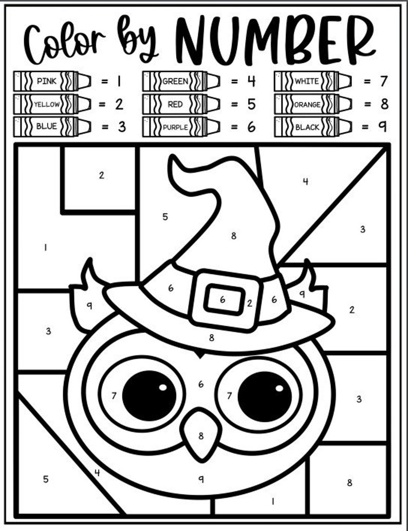 Halloween activities, Halloween Coloring Pages, Halloween Printable for kids, Holiday Worksheets image 3