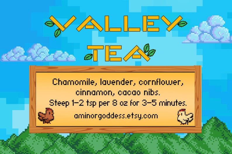 Valley Tea Farming Sim Tea Stardew Chamomile Tea Gamer Tea Gamer Gift