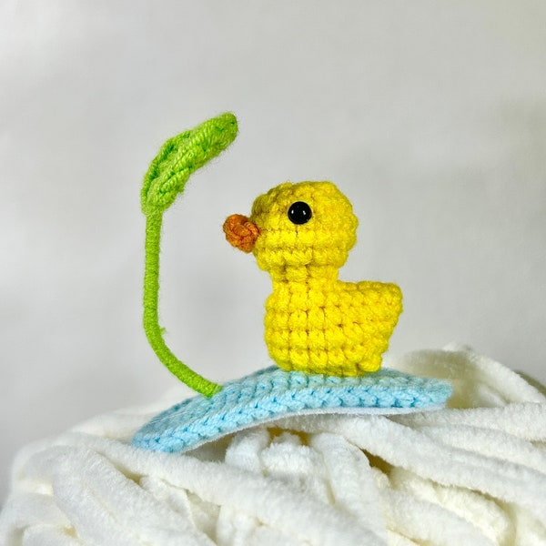 Crochet Yellow Duck Hairpin, Crochet, Cute Duckling Clip, Baby Shower Gift, Handmade Unique Hair Accessory